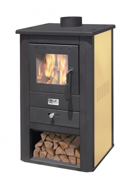 STUFA A LEGNA PALLADE 10,7 KW AVORIO CM.50X41XH.86