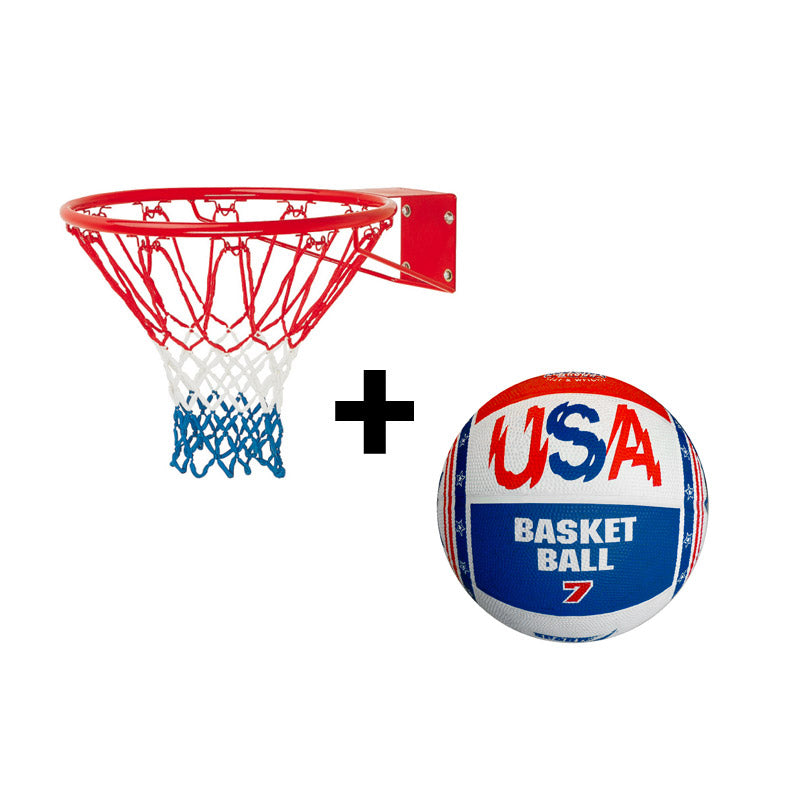 Canestro da Basket Ø 46 cm con Palla USA Multicolore