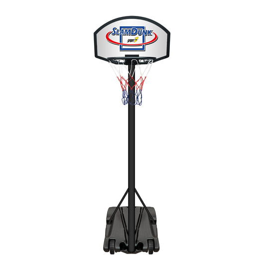 Canestro da Basket Esterno Altezza Allungabile 140-200 cm con Ruote in Metallo