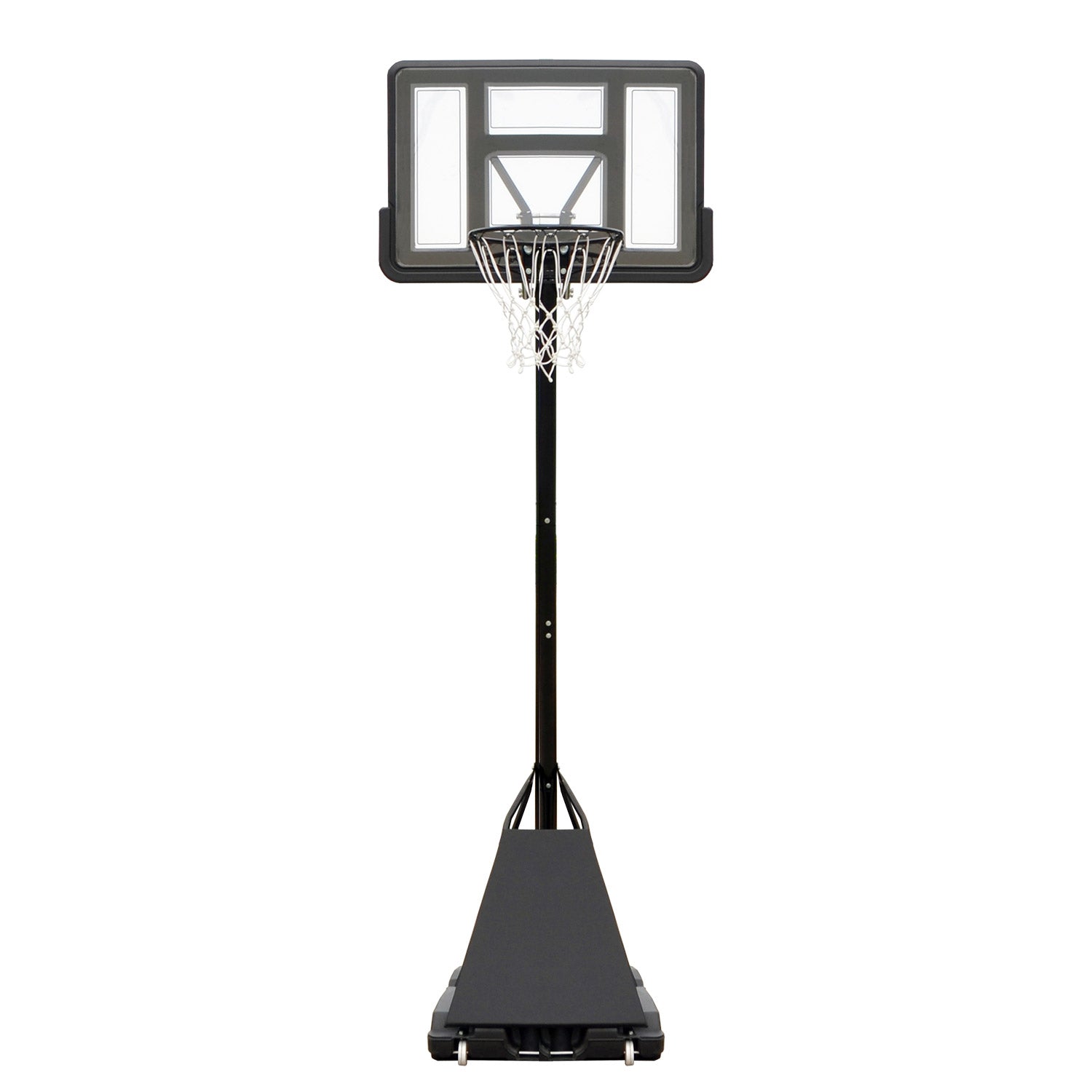 Canestro da Basket Esterno Altezza Allungabile 245-305 cm Base Zavorrabile Nero