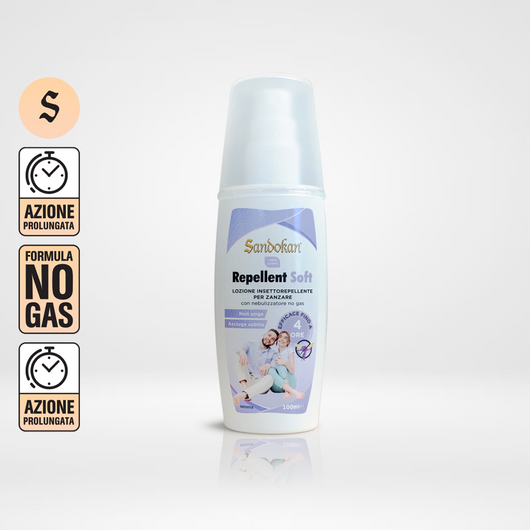 Spray corpo no-gas "Reppellent Soft -Lozione" 2 Pezzi 