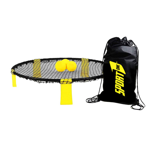 Set Bounching Ball da Esterno con Trampolino Ø90 cm Nero/Giallo