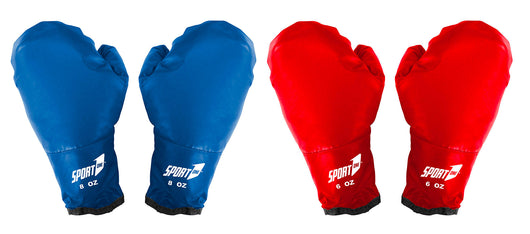 Guantoni da Boxe 6-8 oz in PU  Rosso e Blu