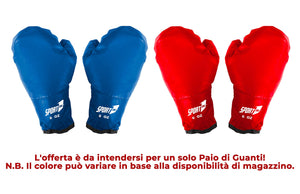 Guantoni da Boxe 6-8 oz in PU  Rosso e Blu