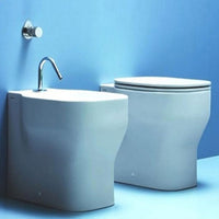 Sanitari Filoparete Ceramica Azzurra Glaze WC + BIDET + SEDILE SOFT CLOSE