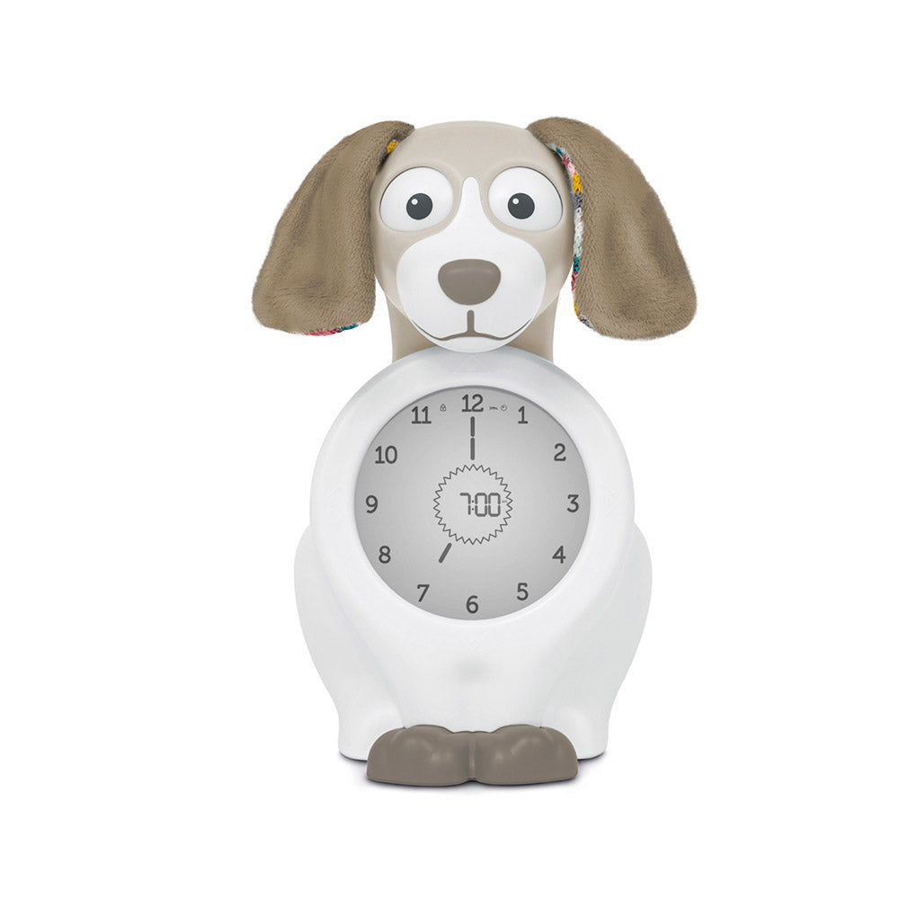 Orologio Cagnolino Multifunzione 11x20x13 cm con Sveglia Bianco/Beige