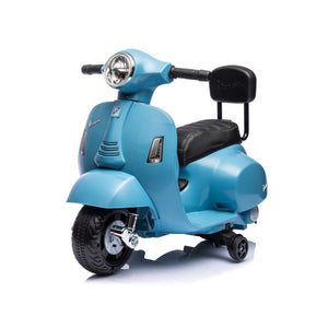 Piaggio Mini Vespa GTS Elettrica 6V per Bambini Azzurra