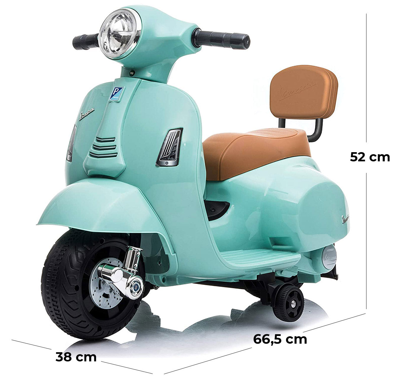 Piaggio Mini Vespa GTS Elettrica 6V per Bambini Verde