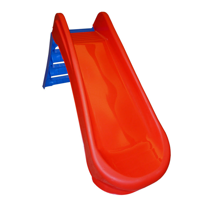 Scivolo per Bambini 130x47x72 cm Pieghevole in Plastica Rosso e Blu