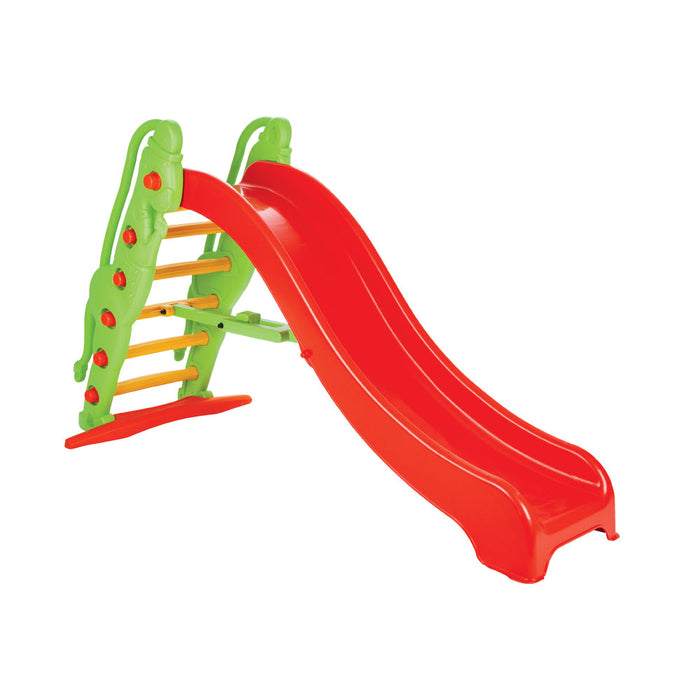 Scivolo per Bambini 189x84,5x109 cm in Plastica Rosso e Verde