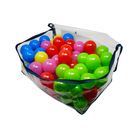 Sacca 100 Palline Ø 6 cm in Plastica Morbida Multicolore