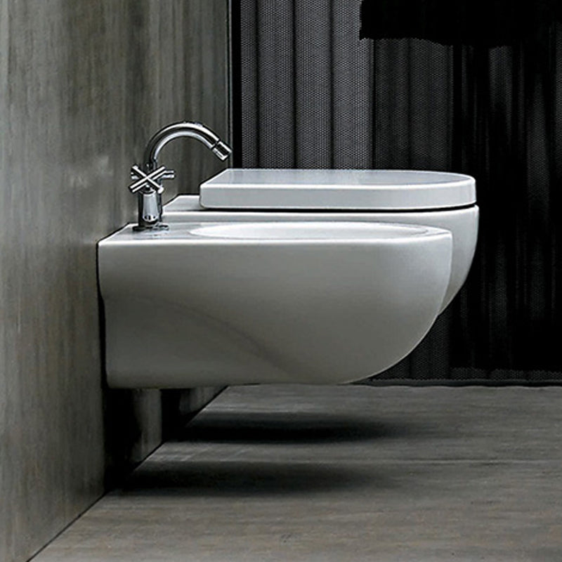 Sanitari Sospesi Ceramica Azzurra Nuvola WC + BIDET + SEDILE