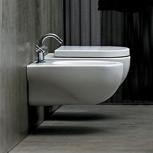 Sanitari Sospesi Ceramica Azzurra Nuvola WC + BIDET + SEDILE SOFT CLOSE