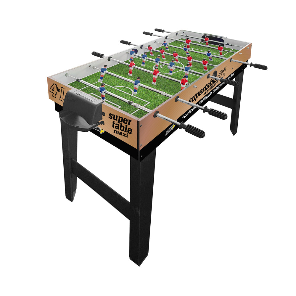 Tavolo Multi Gioco 4 in 1 Maxi 122x60x81,5 cm Completo di Accessori