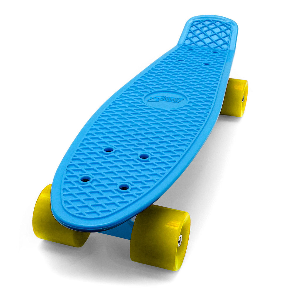 Skateboard con Tavola 57 cm in PP Street Cruizer Azzurro Arancio e Giallo