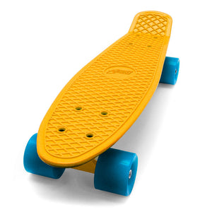 Skateboard con Tavola 57 cm in PP Street Cruizer Azzurro Arancio e Giallo