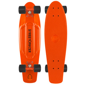 Skateboard con Tavola 57 cm in PP Street Cruizer Azzurro Arancio e Giallo