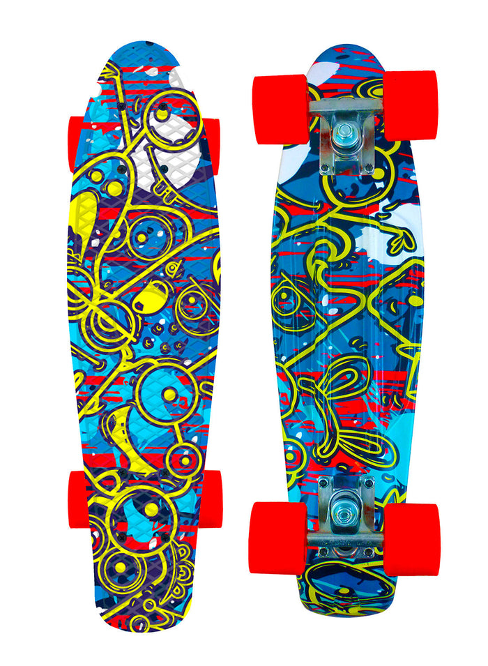 Skateboard con Tavola 57 cm in PP Kolor Multicolore