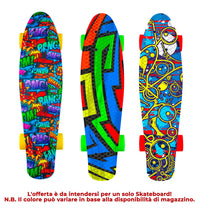 Skateboard con Tavola 57 cm in PP Kolor Multicolore