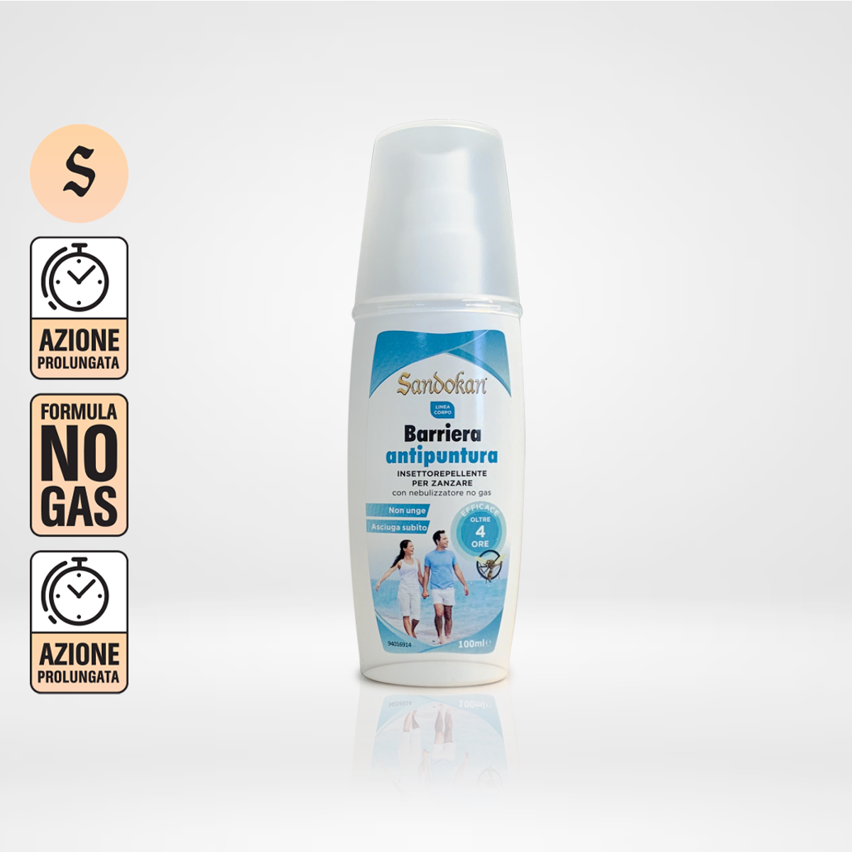 Spray corpo no-gas "Barrier antipuntura" 2 Pezzi 