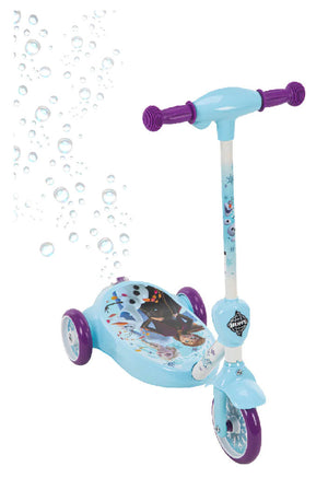 Monopattino Elettrico 3 Ruote per Bambini Sparabolle con Licenza Disney Frozen