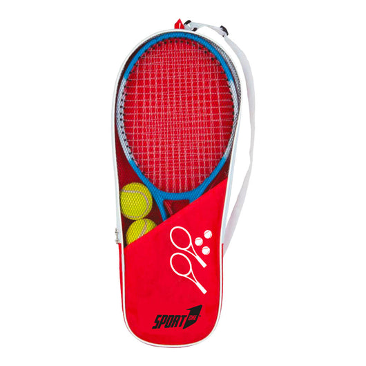 Set 2 Racchette da Tennis 59 cm con 3 Palline e Borsa da Trasposto