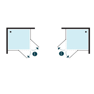 Ogomondo cabina doccia angolare con 2 ante battenti cristallo 8 mm *** misure 67-69x87-89xh195 cm, confezione 1
