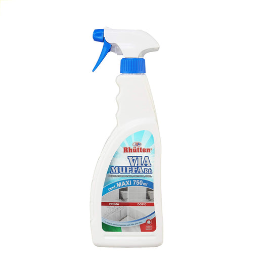 Antimuffa RHUTTEN VIA MUFFA detergente cloroattivo sbianca le macchie igienizza 750ml