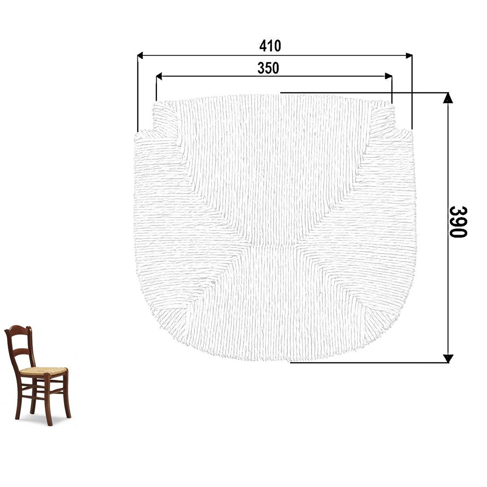 Ricambio per sedia modello C 2000 in paglia di riso