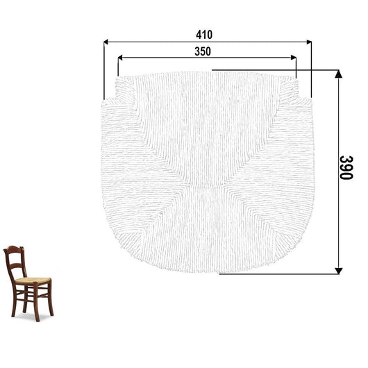 Ricambio per sedia modello C 2000 in paglia di riso