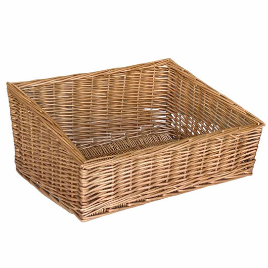 Cesta espositore portapane in vimini rettangolare cm 43,5 x 32 h 20