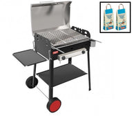 BBQ GAS ROCCIA ECO PLUS CM.90X41 H.88 C/RUOTE E GRATICOLA FE