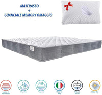 Kit materasso 80x190 h19 cm piu guanciale in regalo fascia 5D traspirante super air ortopedico Farmarelax