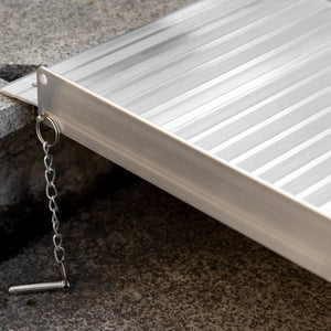 EasyComfort Rampa per Sedia a Rotelle in Lega di Alluminio Antiscivolo Capacità 272kg, 183x72x5cm