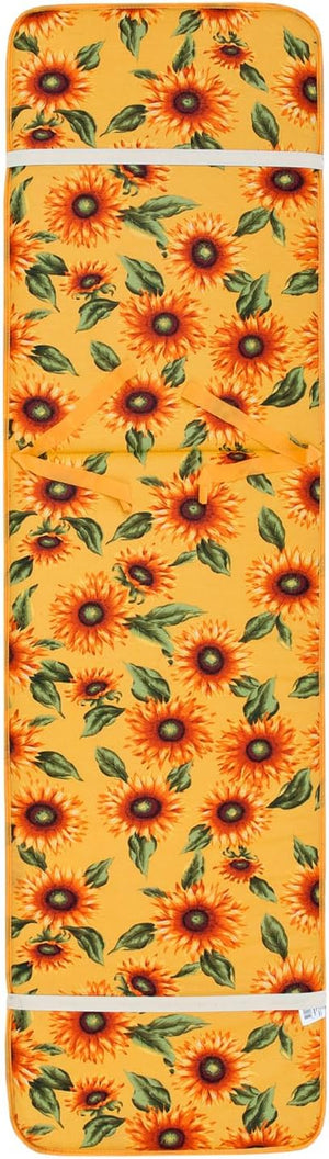 Cuscino Sdraio Poltrona Morbido Girasoli Copri Lettino Relax Pieghevole Made In Italy Giallo