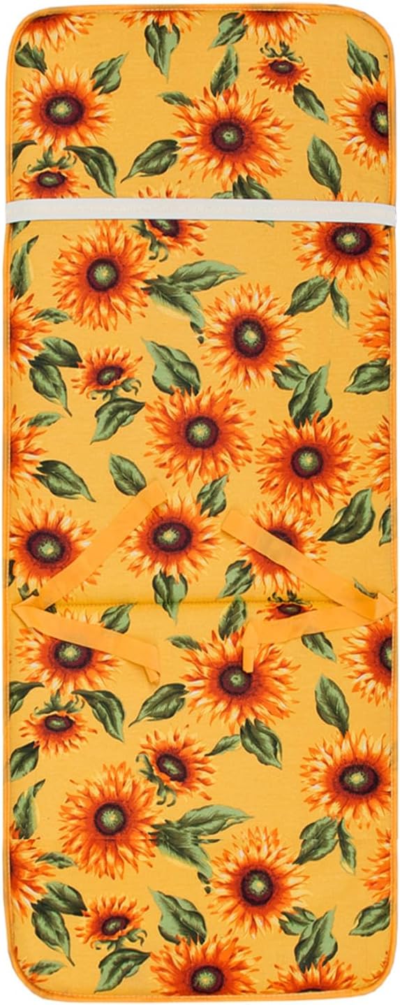 Cuscino Sedia Poltrona Morbido Girasoli Coprisedia Universale Interno Esterno Giallo