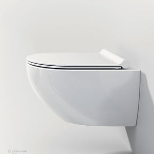 Sanitari Sospesi Ceramica Catalano Sfera 54 Senza Brida Newflush con sedile Soft Close Plus