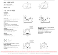 Sanitari Sospesi Ceramica Catalano Sfera 54 Senza Brida Newflush con sedile Soft Close Eco