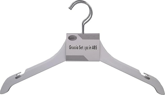 King Home GRUCCIA SET 2 PZ ABS ANTISCIVOLO BIANCA 38,5x1x23h cm