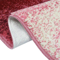 Tappeto Bagno Camera 60x120 cm Sfumato Moderno Morbido Antiscivolo Scendiletto Shaggy Rosa