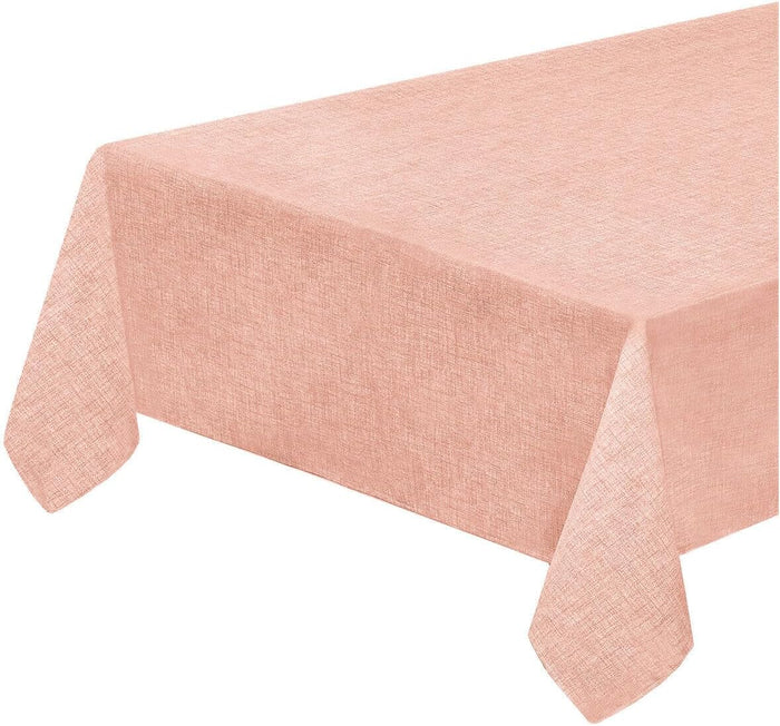 Tovaglia Tavolo Cucina 120x160 cm Antimacchia Bordata Plastificata Copritavolo Pastello Rosa