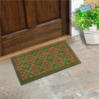 Zerbino Ingresso 40x70 cm Asciugapassi Assorbente Antiscivolo Vellutato Made In Italy Verde