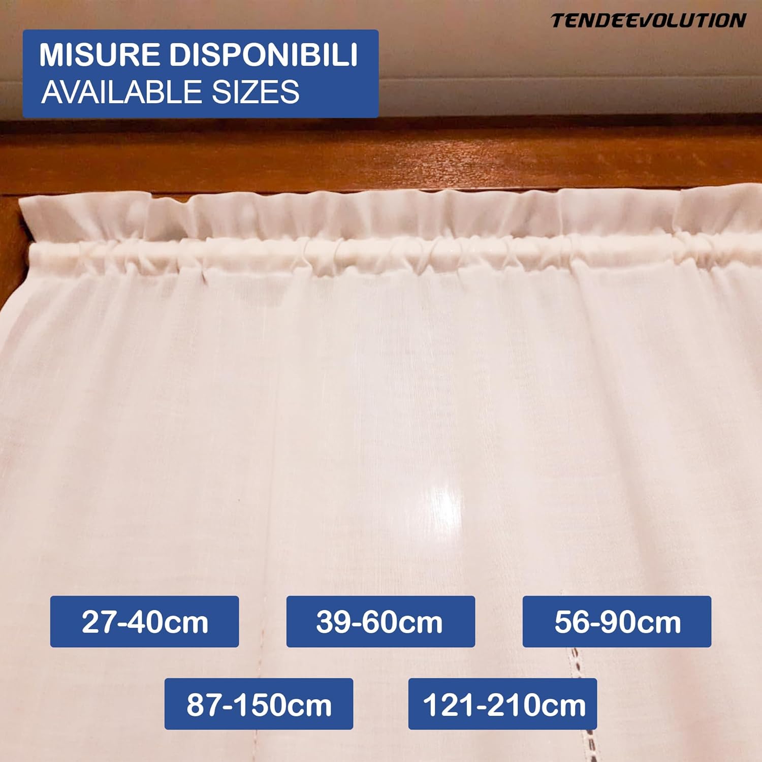 Bastoncino Tenda a Pressione Regolabile 27-40cm | Ferro Bianco | Bacchetta a Molla Astina