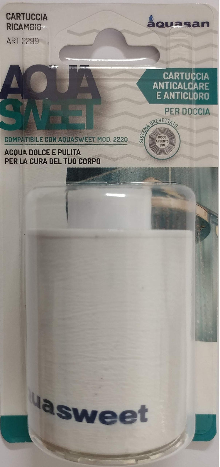 Cartuccia Ricarica per filtro depuratore acqua anticalcare aquasweet 2299-s aquasan