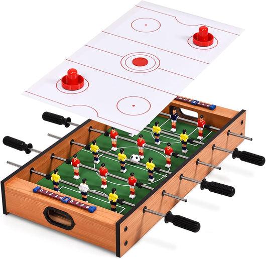 Tavolo multi gioco 2 in 1, tavolo da gioco con design compatto per calcio balilla e hockey da tavolo, facile da montare, per adulti e bambini