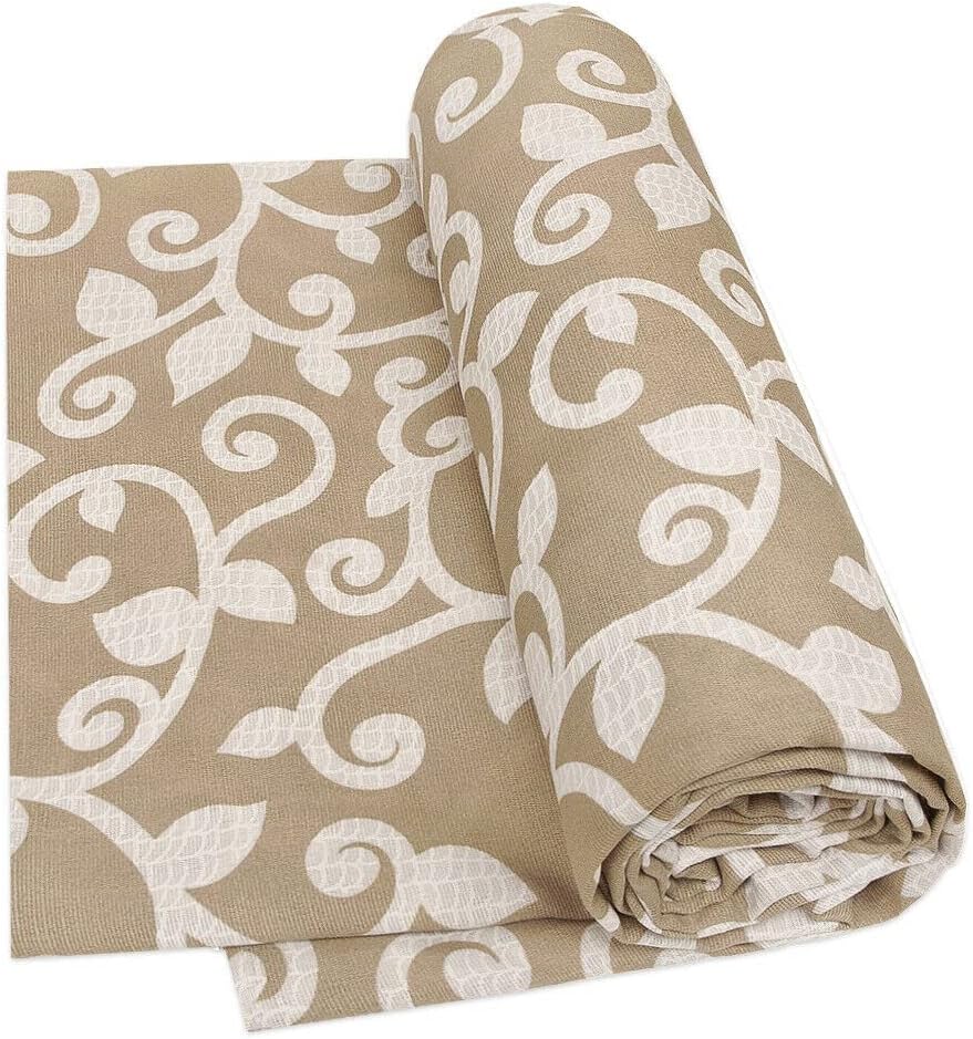 Telo Arredo Cotone 170x280 cm Tessuto Copritutto Granfoulard Copridivano Copriletto Fiori Beige