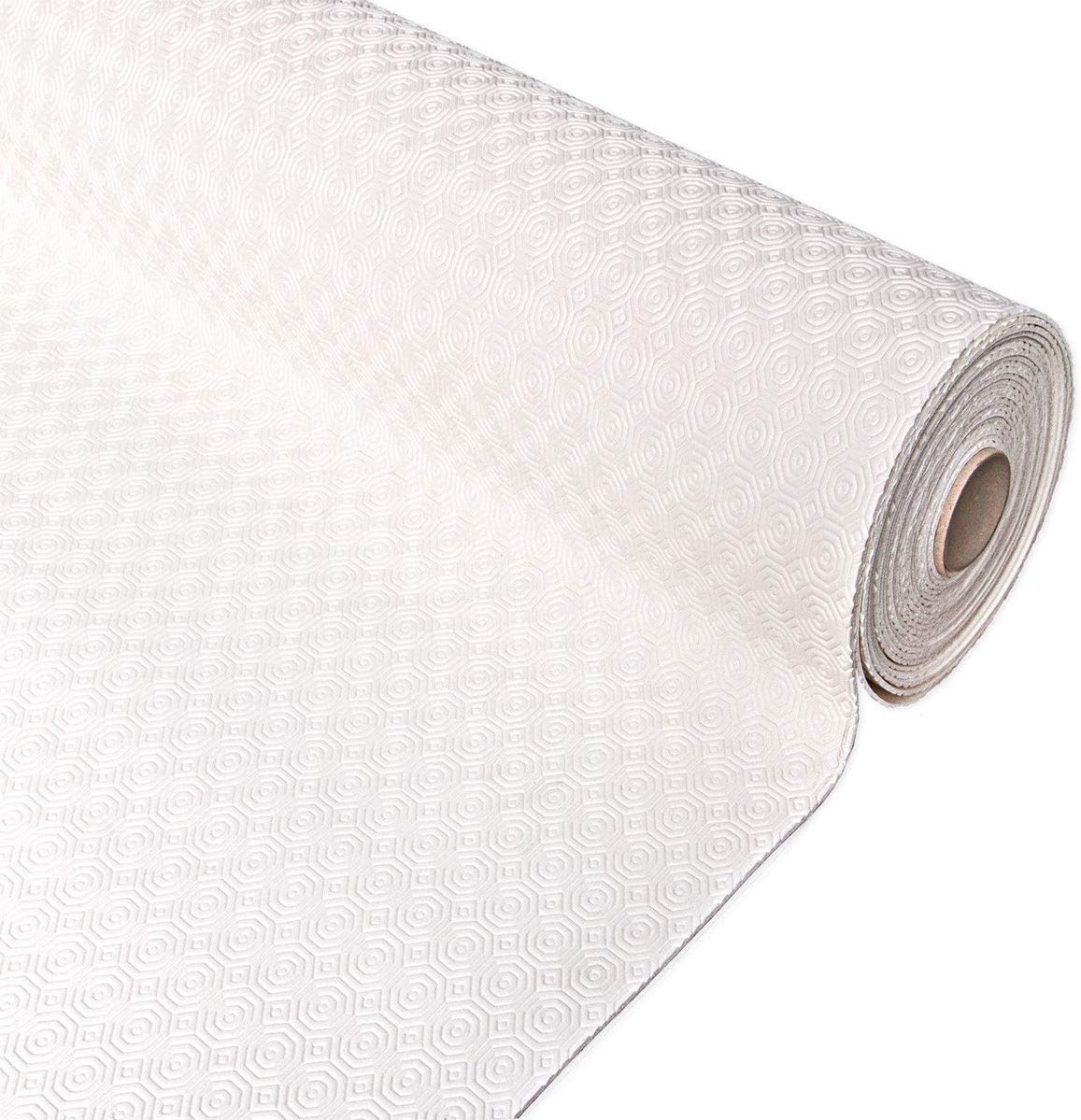 Tovaglia Pvc Proteggi Tavolo Mollettone 140x450 cm Morbido Antiscivolo Antimacchia Antiurto Bianco