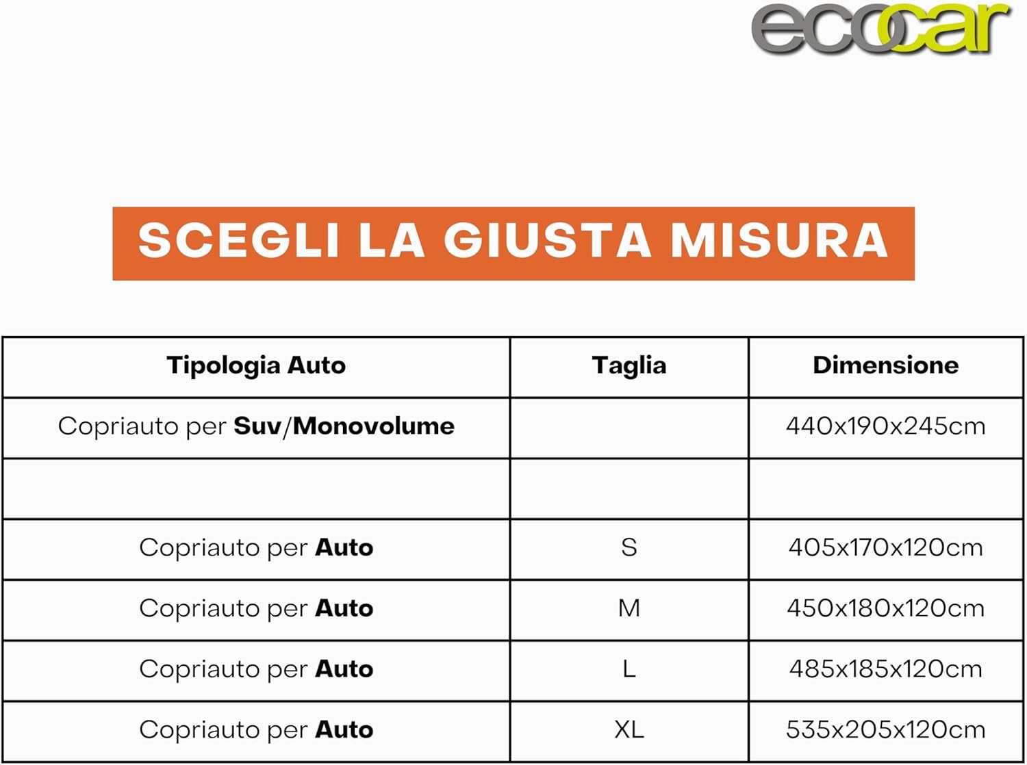 Telo copriauto antigrandine SUV GRANDINO