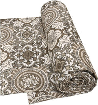 Telo Arredo Cotone 260x280 cm Tessuto Copritutto Granfoulard Copridivano Copriletto Etnico Dis.2