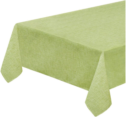 Tovaglia Cotone Cucina 135x180 cm Made In Italy Morbida Copritavolo Tinta Unita Pastello Verde